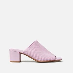 Everlane Pink Block Heel Mule